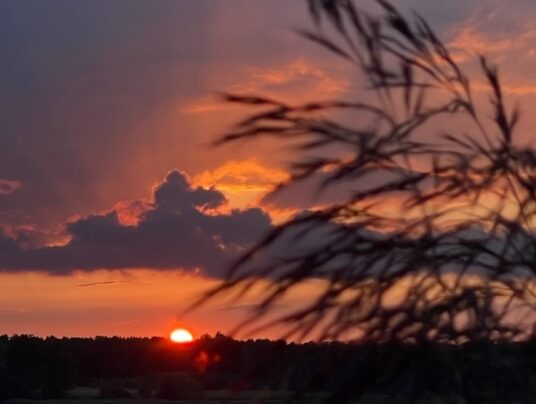 SIRVIS-owe projekcje, zdjęcie: zachód słońca - SIRVIS - jezioro Serwy - Suwalszczyzna